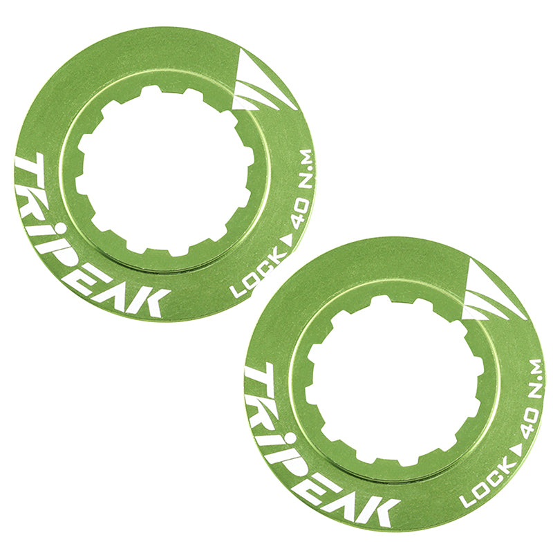 Écrou Disque De Frein Centerlock Tripeak Aluminium Ultra Léger 7G Vert - Serrage Interne (Vendu A La Paire)