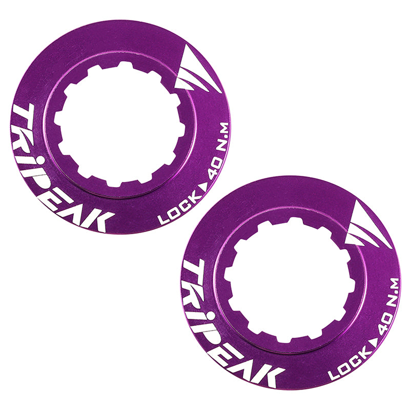 Écrou Disque De Frein Centerlock Tripeak Aluminium Ultra Léger 7G Violet - Serrage Interne (Vendu A La Paire)