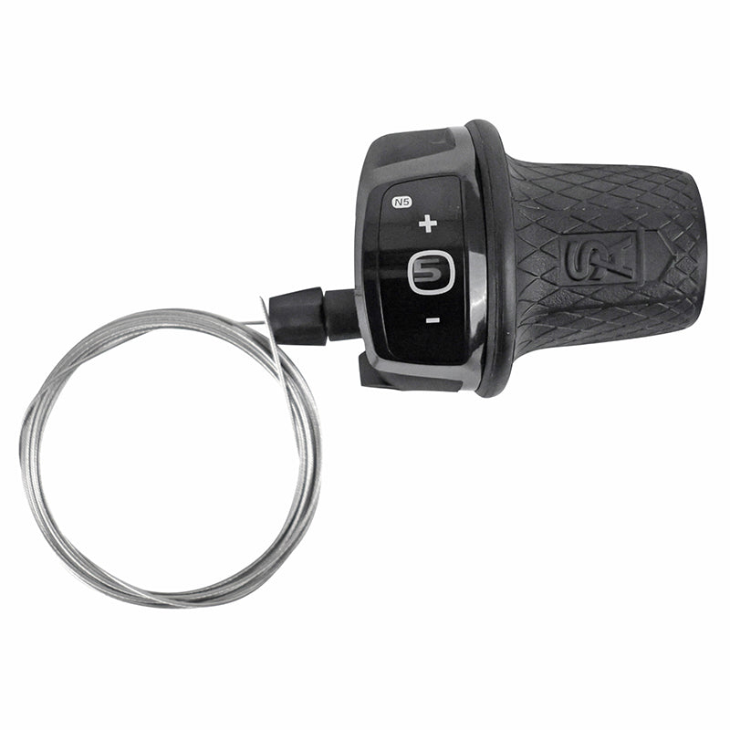 Manette City Sturmey Archer Twist Shifter 5V. (Câble Inclus 2,25M) Compatible Shimano Nexus (Poignée Tournante)