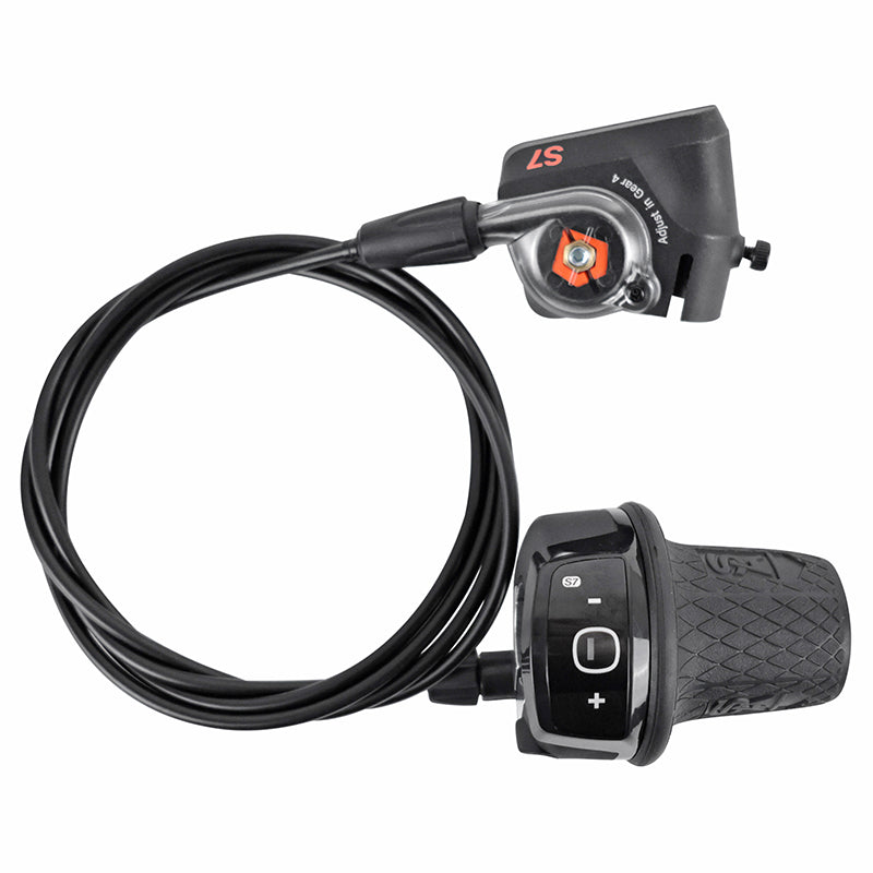 Manette City Sturmey Archer Twist Shifter Click S7 7V. Tournante Compatible Sram Tsss7