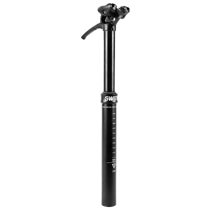 Tige De Selle VTT Télescopique Switch Sw-08 Alu Noir Diam. 31,6 L430 mm (Par Levier 15-120 mm)