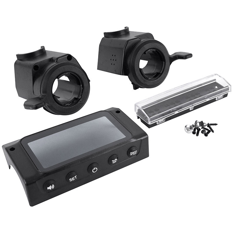 Couvercle-Cache D'Ecran Pour Compteur Trottinette Kugoo Avec Accelerateur Et Frein Noir