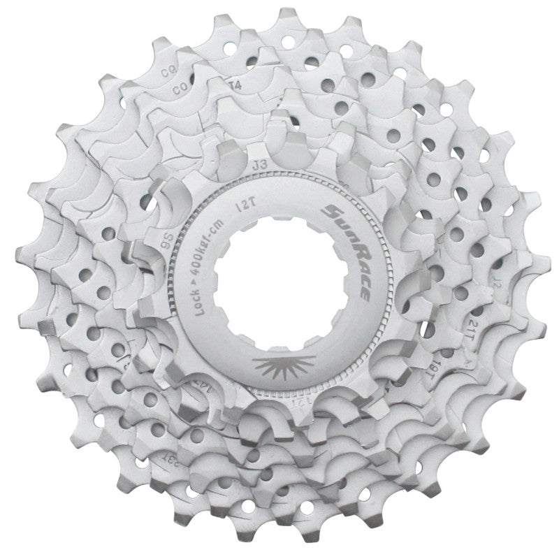 Cassette 9V. Sunrace R91 12-25 Route Pour Shimano Nickel (Livre En Boite) (12-13-14-15-17-19-21-23-25)