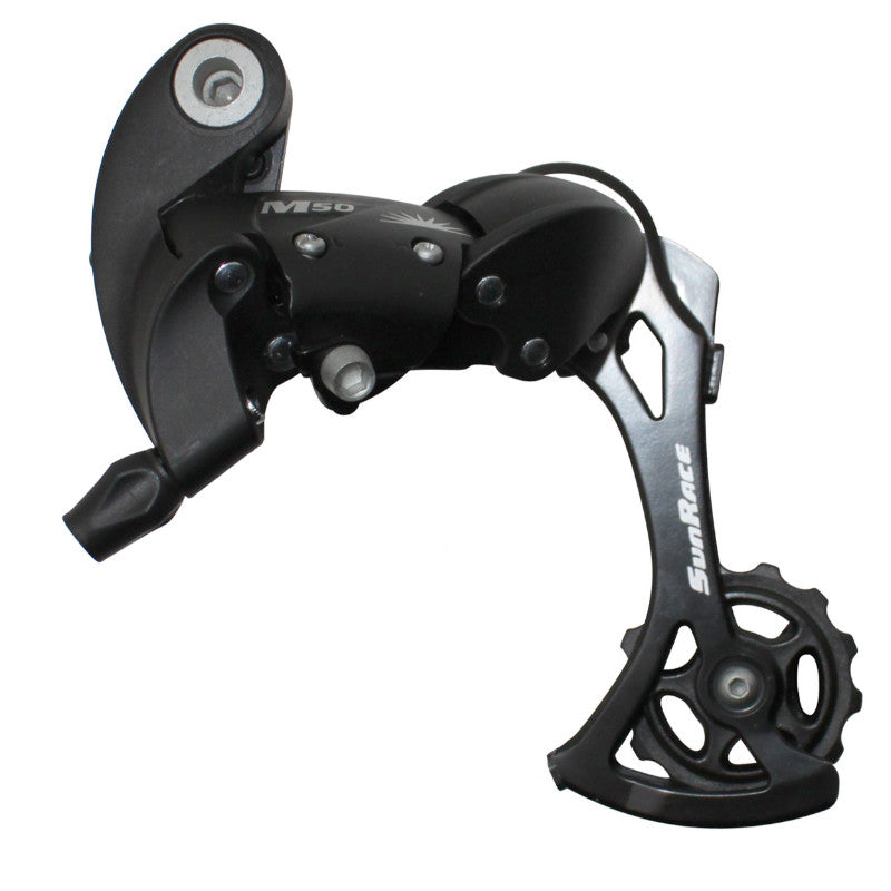 Dérailleur VTT Arrière Sunrace M57 7-8V. Chape Longue A Vis (Compatible Shimano)