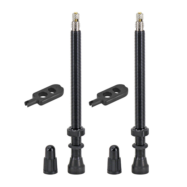 Valve De Pneu Tubeless Presta Hutchinson 80 mm Obus Demontable (Vendu A La Paire Sur Carte)