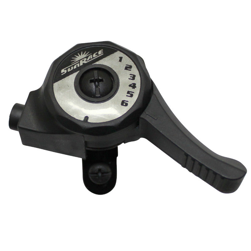 Manette VTT Sunrace Droite Shift A Collier Sur Cintre 6V.