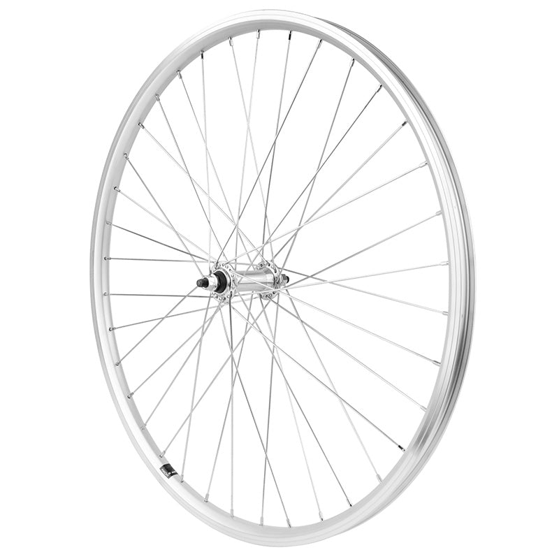 Roue VTT Patin 27.5" Er10 Avant Moyeu Alu Axe Plein (Vendu Avec Écrou M9) Jante 19C Argent 36 Rayons Argent