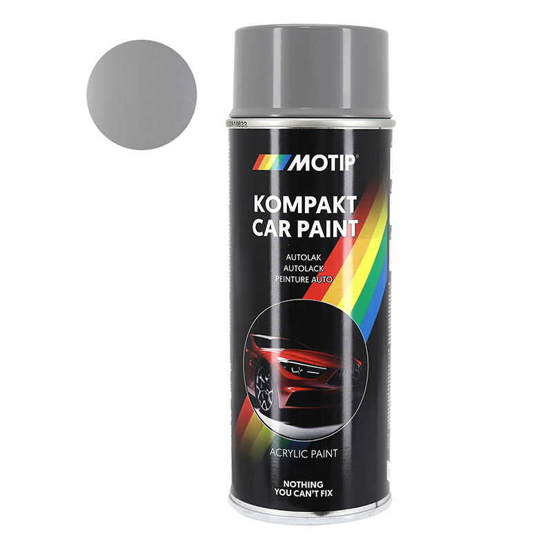 Bombe De Peinture Motip Kompakt Autolack Acryl Métal Blanc-Gris Aerosol 400 Ml (46805)