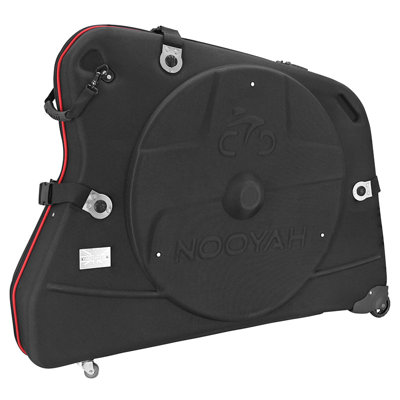 Valise Transport Vélo Thermoformee Rigide Pour VTT-Route Noir Avec Roulettes