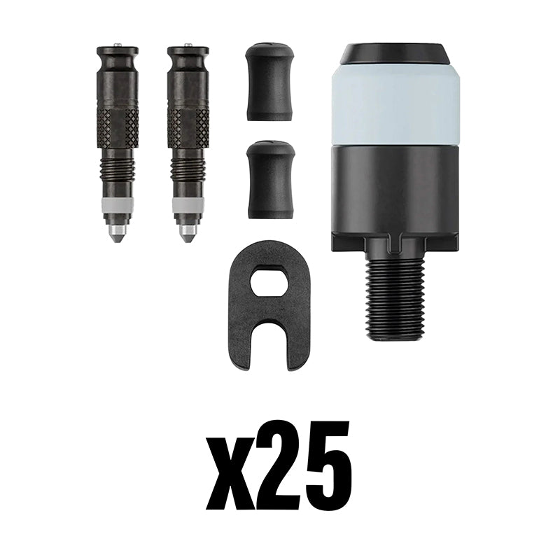 Kit Adaptateur Valve De Pneu Tubeless Presta Vers Schwalbe Clik Valve Sv (10X3540 - 10X3542 - 5X3541) (Vendu Par 25)