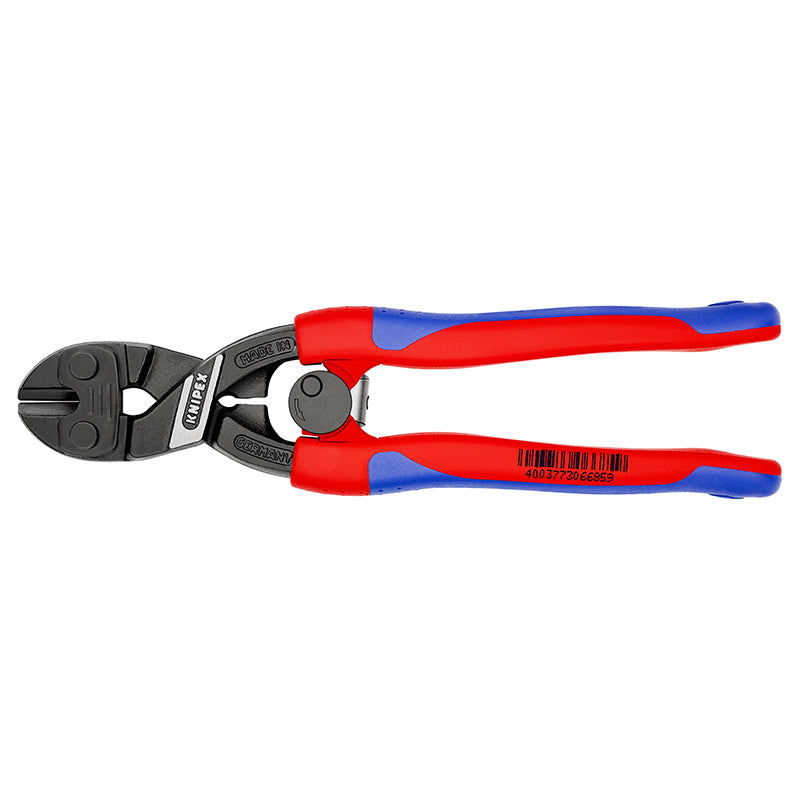 Pince Coupe Boulon Pro Knipex Compact Cobolt 200 mm Noir Antirouille Pour Épaisseur Materiau De 3,6 A 6,0 mm Avec Poignée Ergonomique Et Ressort (71 12 200) -Made In Germany-
