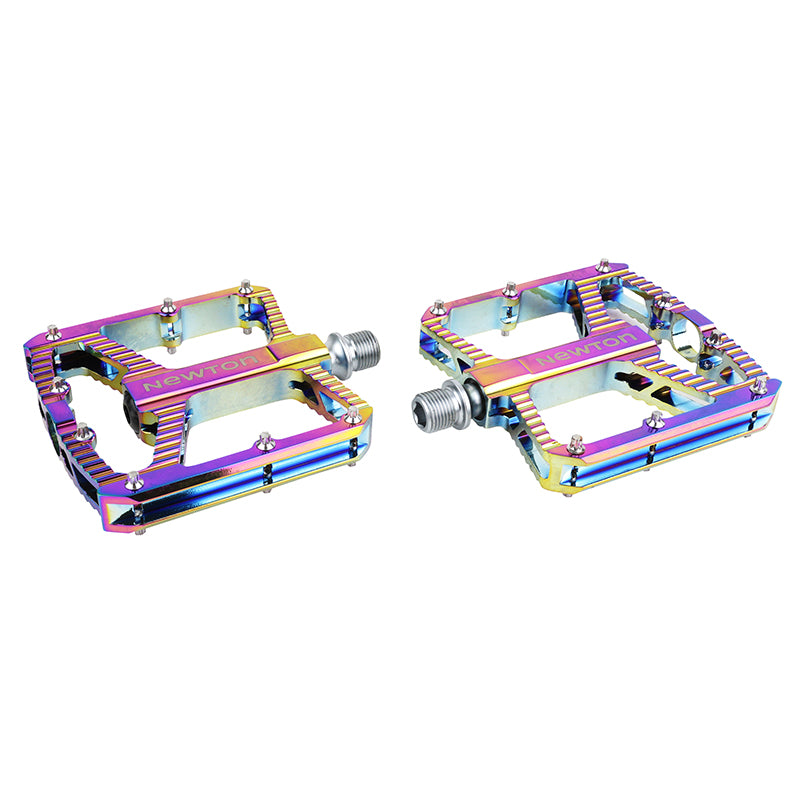 Pédale VTT - BMX Newton Alu Oil Anodise 9-16" A Roulement (Paire) 106X100 mm