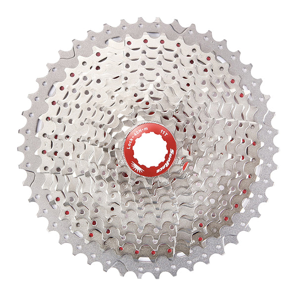 Cassette 11V. Sunrace Csmx8 11-42 Gravel Pour Shimano Hg-L-Hg-M Metallic Argent (Livre En Boite)(11-13-15-17-19-21-24-28