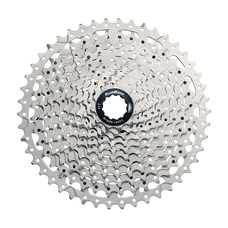 Cassette 12V. Sunrace Csrz800 11-46 Gravel Pour Shimano Hg-L-Hg-M Metallic Argent (Livre En Boite)(11-12-13-15-18-21-24-