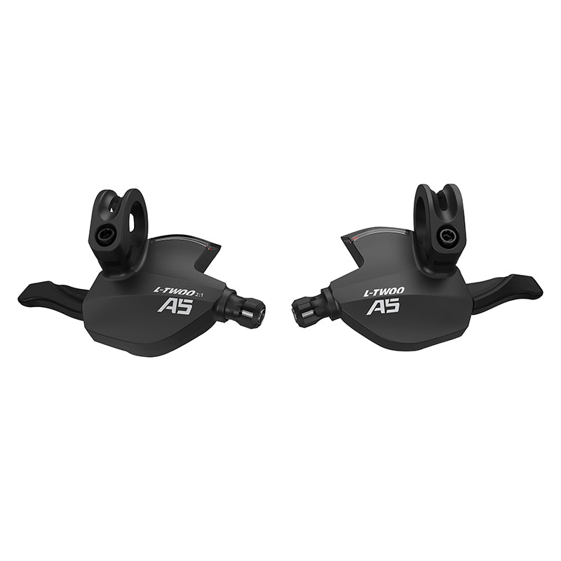 Manette VTT Ltwoo 3 X 9V. A5 Noir Avec Indicateur Vitesse Compatible Shimano (Paire)