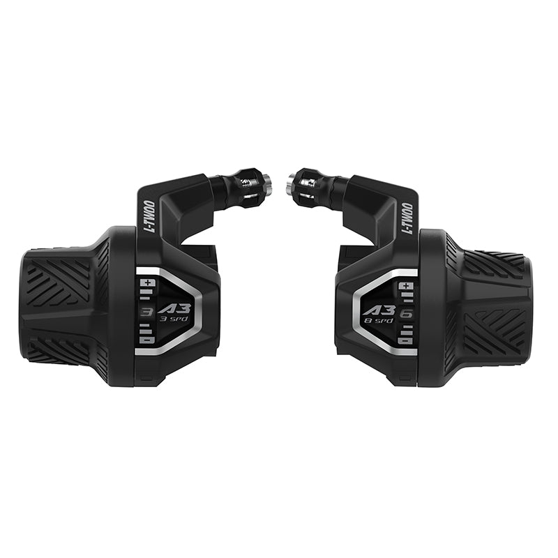 Manette VTT Ltwoo 3 X 8V. Poignée Tournante A3 Avec Cadran Compatible Shimano (Paire)