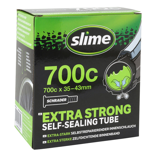 Chambre A Air Vélo 700 X 35-43 Slime Valve Standard Obus Demontable Avec Liquide Anti-Crevaison
