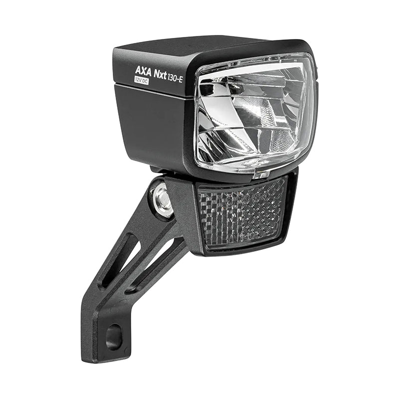 Éclairage Vélo VAE - E-Bike Avant Sur Fourche Axa Nxt 130 E-Bike 6-12V 130Lux Homologué Noir Compatible Dynamo - Pour Voir A 140M Et Visible A 7Kms