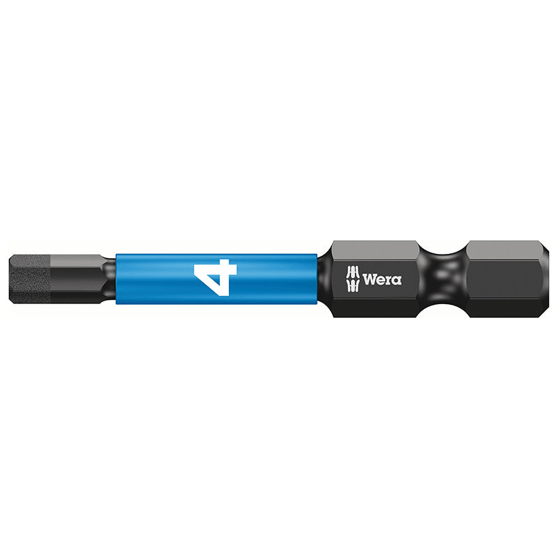 Embout Wera 840-4 Hex Plus Imp Dc Impaktor Sb 1-4 6 Pans-Allen 4 mm L 50 mm -Marque Allemande Pour Les Ateliers-