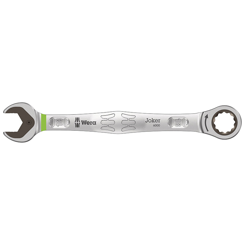 Clé Mixte-Plate A Cliquet Wera 6000 Joker 18 mm (Avec Fonction Retenue) Chrome Moly (Vendu A L'Unite) -Marque Allemande Pour Les Ateliers-