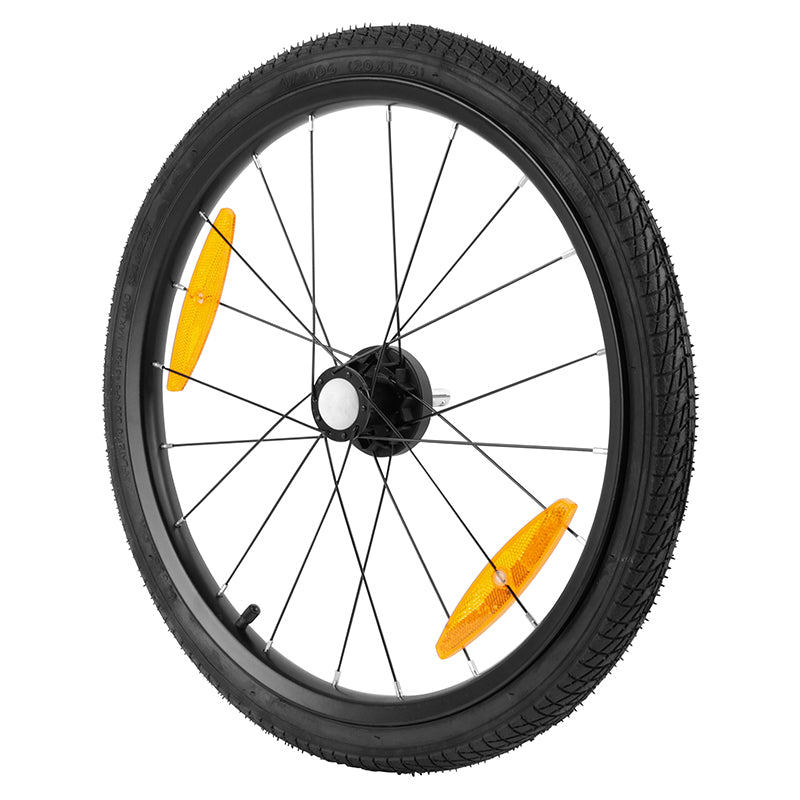 Roue Remorque Vélo 20" Moyeu Fusee Rayon Avec Pneu + Chambre (Gauche) - Pour Remorque 161054