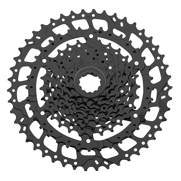 Cassette 9V. Sunrace U-Series Csu980 11-46 VTT Noir (Livre En Boite) (11-13-15-18-21-24-28-36-46) - Compatible Shimano C