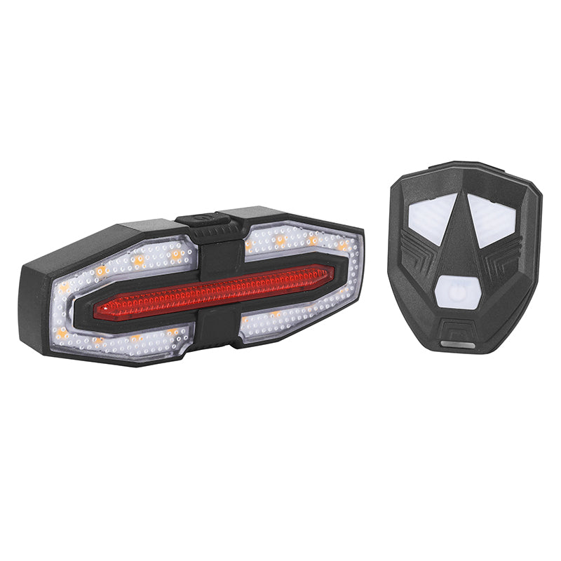 Éclairage Vélo Directionnel Usb Arrière Sur Tige De Selle Avec Clignotant Et Bouton Indicateur De Direction Sans Fil Noi