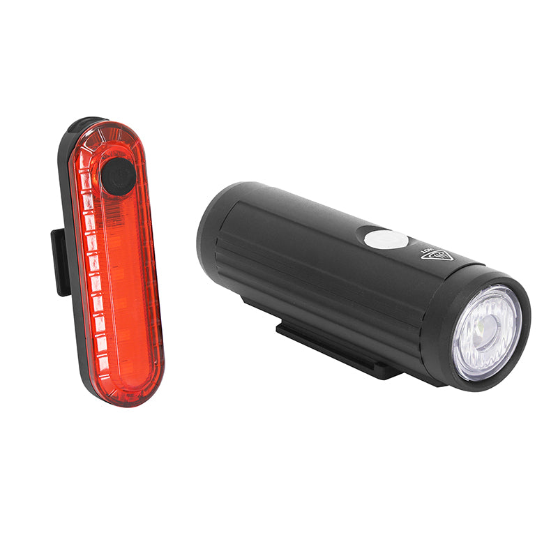 Éclairage Vélo Usb Kit Newton 350-10 Lumen Noir (Avant+Arrière)