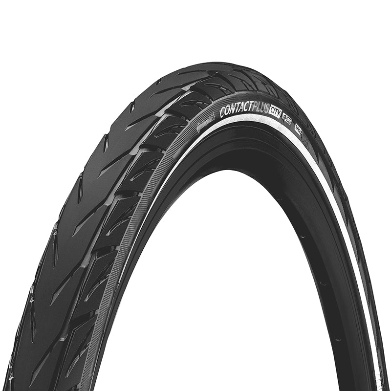 Pneu VTC Urbain 700 X 47 Continental Contact Plus City Noir Tr (47-622) Flanc Reflex Compatible VAE (Offre Spéciale)