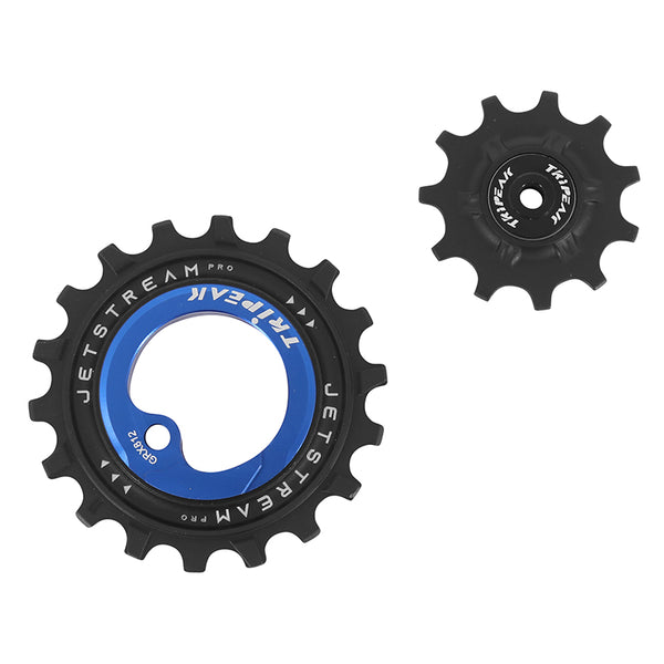 Galet Dérailleur Aopw Tripeak 11-18 Dents Céramique 11X1V. Shimano Grx Rx812 - 817 Bleu Fonce (Jeu De 2) (Garantie 4 Ans
