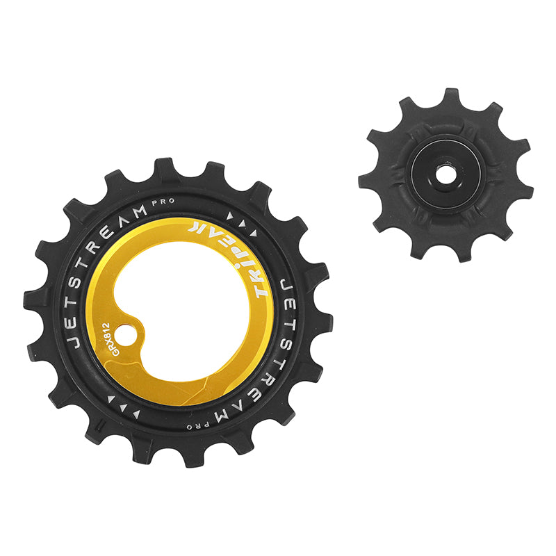 Galet Dérailleur Aopw Tripeak 11-18 Dents Céramique 11X1V. Shimano Grx Rx812 - 817 Or (Jeu De 2) (Garantie 4 Ans)