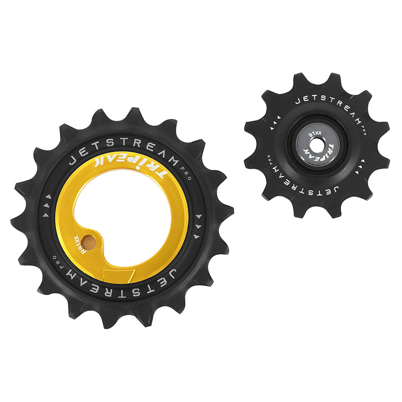 Galet Dérailleur Aopw Tripeak 12-18 Dents Céramique 11X2V. Shimano Dura-Ace R9100 Or (Jeu De 2) (Garantie 4 Ans)