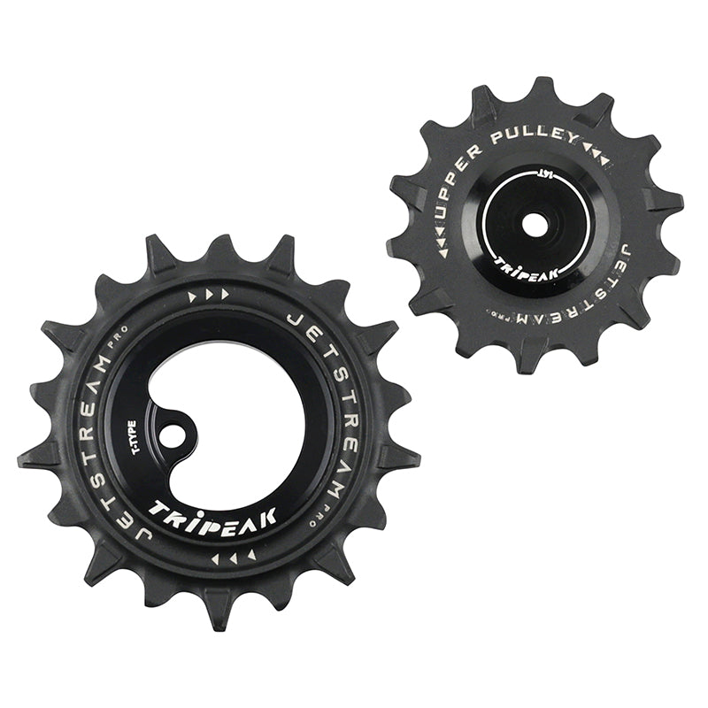 Galet Dérailleur Aopw Tripeak 14-18 Dents Céramique 12X1V. Sram T Type Noir (Jeu De 2) (Garantie 4 Ans)