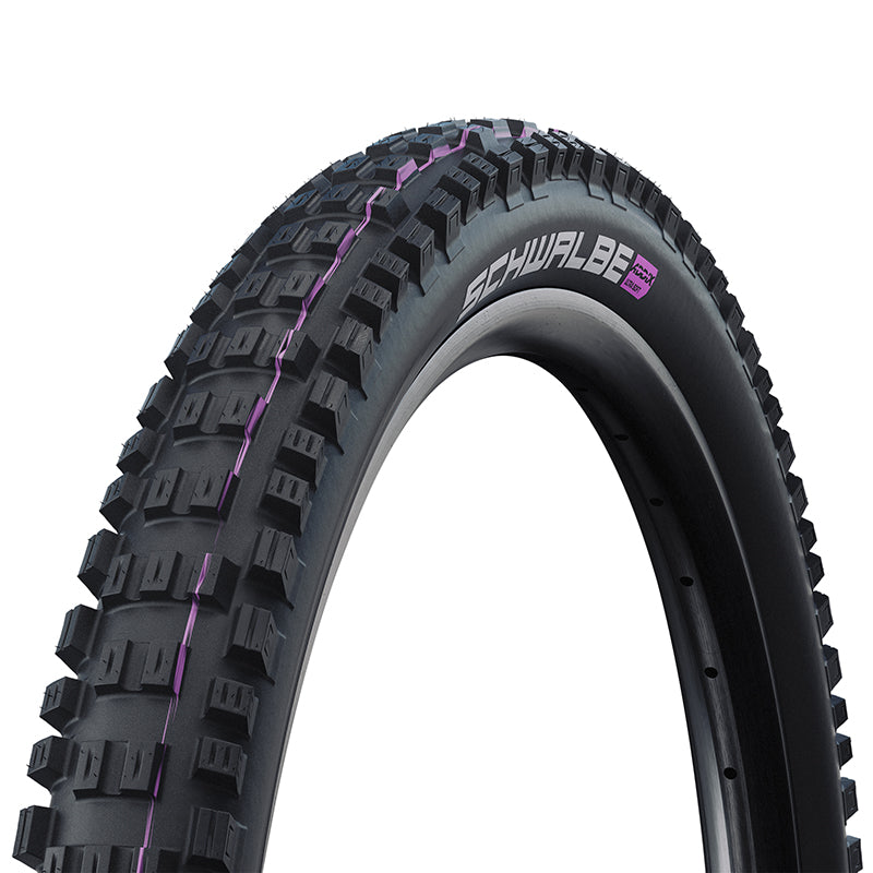 Pneu VTT Gravity - VAE 29 X 2.60 Schwalbe Eddy Current Front Addix Super Trail Noir Tubeless Ready Ts (65-622) Homologué