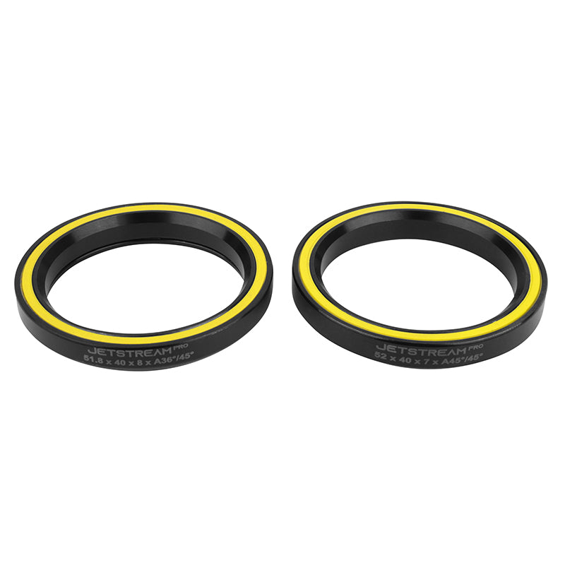 Roulement Jeu Direction Tripeak Jetstream Pro Solitech Céramique - 40 X 52 X 7 mm 45X45° - 40 X 51.8 X 8 mm 36X45° (Garantie 4 Ans) -Compatible Ribble Endurance Sl,Sl R, Ultra... (Vendu A La Paire)