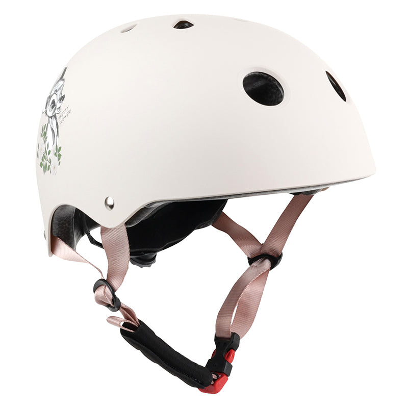 Casque Vélo Enfant Disney Bambi Rose Avec Molette Réglage Taille 52-56 (Vendu Sur Carte)