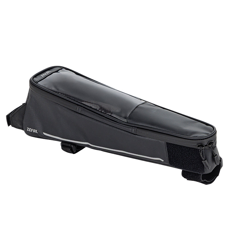 Sacoche De Cadre Vélo Zefal Console Pack T3 3L Noir Avec Support Smartphone Étanche Tactile Fixation Velcro (L 95 X L 385 X H 120 mm)