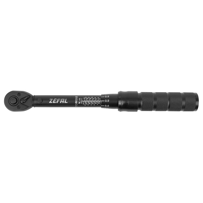 Clé Dynamometrique 1-4 Serrage De 2 A 24 Nm Zefal Z Torque Avec Douilles Allen 3-4-5-6-8-10 Torx T10-20-25-30, Ralllonge Et Embout De 4 mm Pour Étrier Frein (Livre Dans Une Malette)