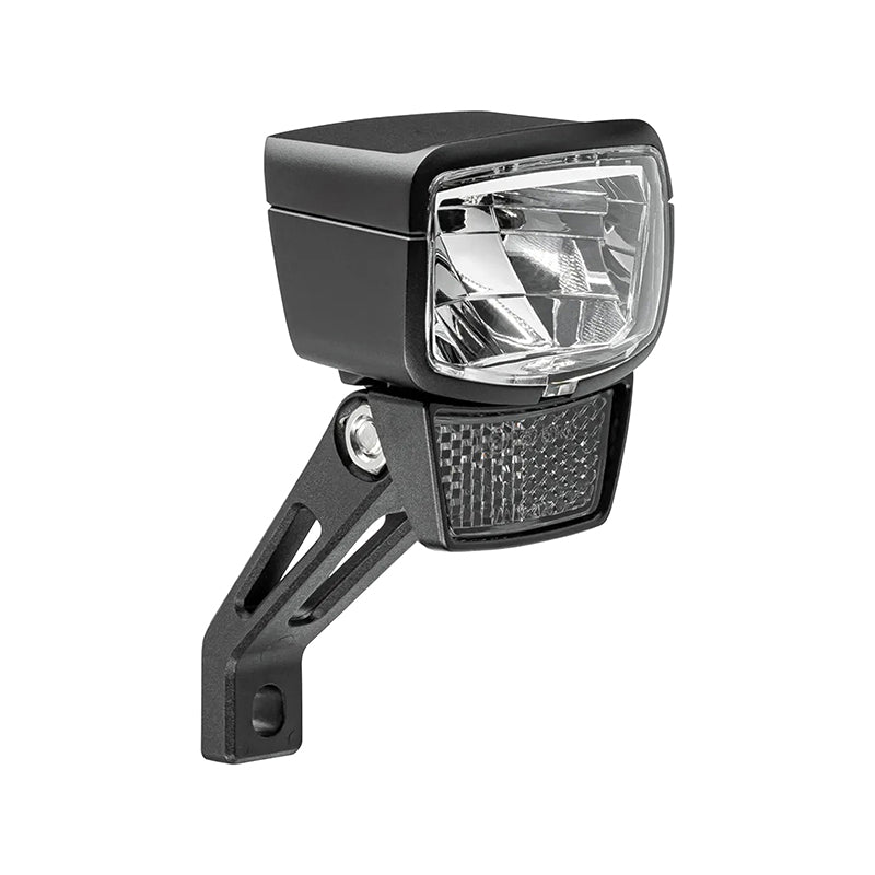 Éclairage Vélo VAE - E-Bike Avant Sur Fourche Axa Nxt 80 E-Bike 6-12V 80Lux Homologué Noir Compatible Dynamo - Pour Voir A 100M Et Visible A 5.5Kms