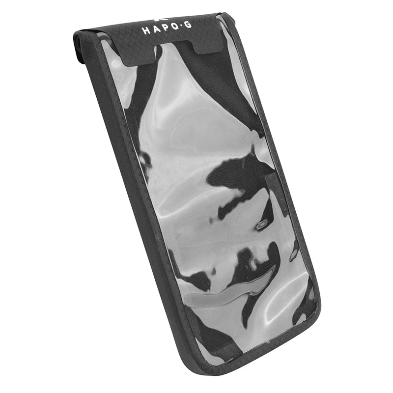 Support Smartphone-Telephone Hapo-G Étanche Tactile Noir Fixation Universelle Magnetique (De 5.4" À 6.7")