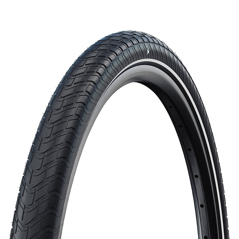 Pneu VTT Urbain - VAE 28 X 2.00 Schwalbe Big Apple Tr Noir (50-622) Renfort Race Guard Flanc Reflex Homologué VAE E50