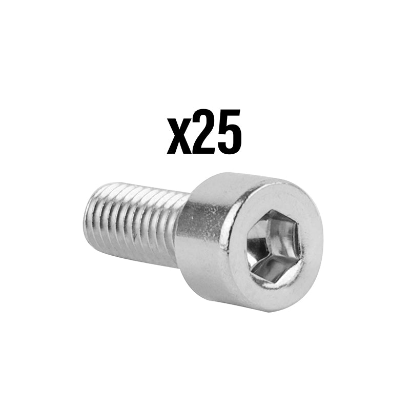 Vis Chc 6 Pans Creux M5 X 25 mm Chrome (Sachet De 25 Pieces) -P2R-
