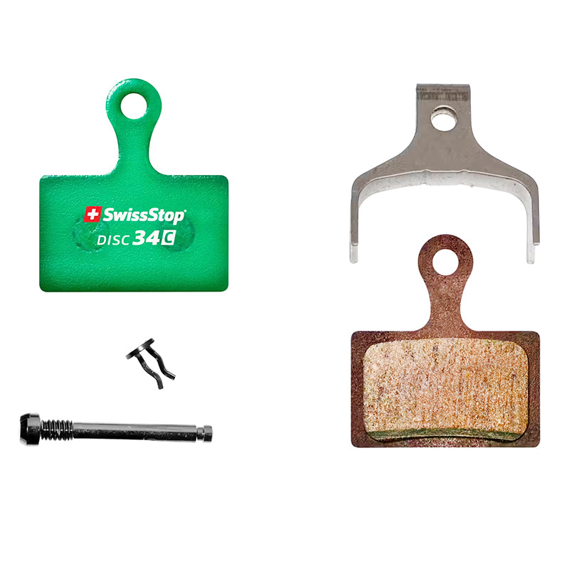 Plaquette De Frein Route - VTT Shimano Dura-Ace R9270-R9170, Ultegra R8170, 105 R7170-R9170, Tiagra (Swissstop Organic - Disc 34C) (Paire Sur Carte)