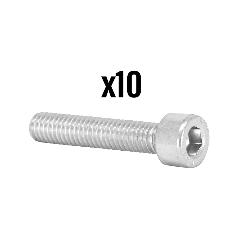 Vis Chc 6 Pans Creux M6 X 20 mm Chrome (Sachet De 10 Pieces) -P2R-