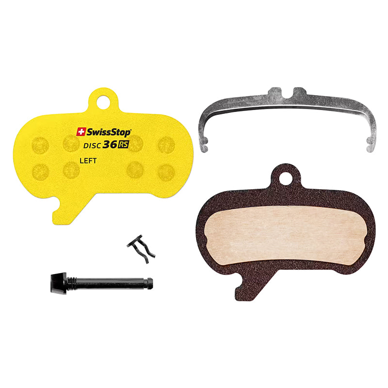 Plaquette De Frein VTT Sram Maven Ultimate, Silver, Bronze (Swissstop Organic - Disc 36Rs) (Paire Sur Carte)