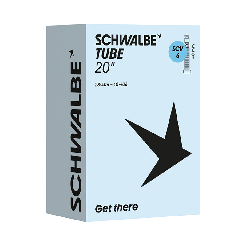 Chambre A Air Vélo 20 X 1.10-1.50 Schwalbe Clik Valve 40 mm (28-40X406) (Scv6)