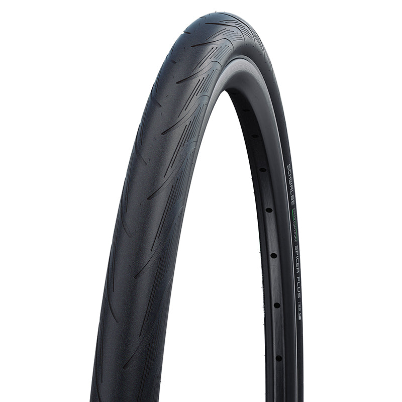 Pneu VTC - VAE Urbain 700 X 35 Schwalbe Spicer Plus Noir Tr (35-622) Renfort Puncture-Guard Flanc Reflex Compatible VAE
