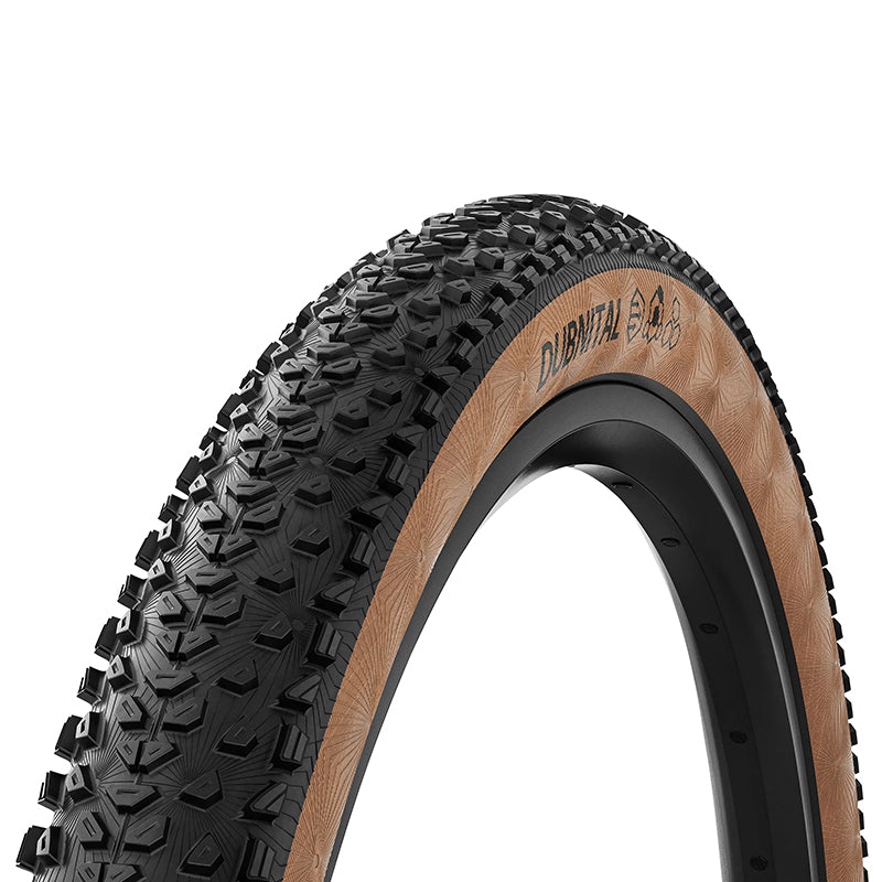 Pneu VTT 29 X 2.40 Continental Dubnital Trail Grip Noir Flanc Marron Tubeless Ready Ts (60-622) Terrain Dur Compatible V