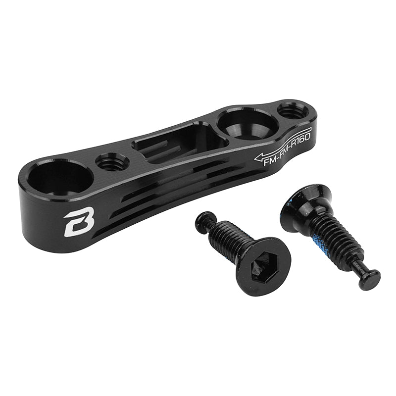 Adaptateur Frein A Disque Route - VTT Avant Disque 160 mm Étrier Flatmount Sur Cadre Flatmount Noir (Inclus 2 Vis M5X18 mm) - Poids Light 6 G