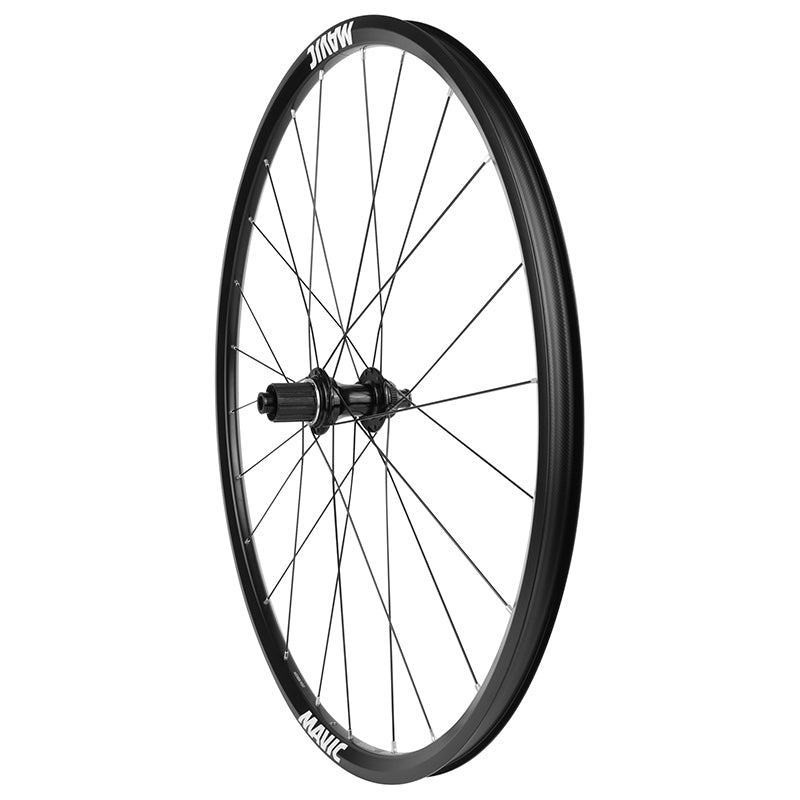 Roue Gravel - Route Disque 700 Mavic Access Rg22 Arrière Cassette Hg 11-10V Centerlock Axe Traversant 12-142 Noir 24 Rayons Jante (622-22) -Poids Max 120 Kg-